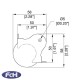 Large Ball Corners - 58mm x 58mm - Pack of 4